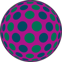 Abstract Color Ball Design vector circle designs