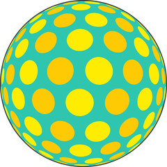 Abstract Color Ball Design vector circle designs