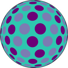 Abstract Color Ball Design vector circle designs