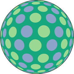 Abstract Color Ball Design vector circle designs