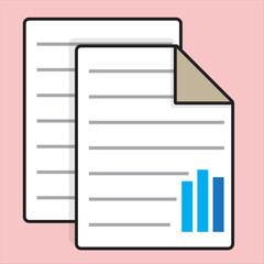 document icon design, vector illustration