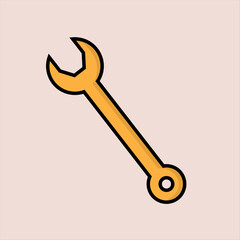wrench icon design, vector illustration