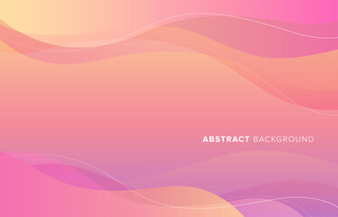 Abstract pastel color wave background. Vector illustration.