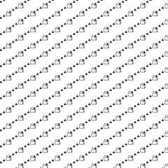 Fototapeta premium Square seamless background of geometric shapes of different sizes and opacity. The pattern is evenly filled with small geometric shapes