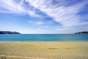 青空とビーチ