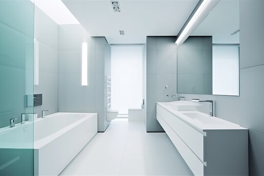 Interior of bathroom