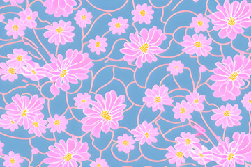 Fototapeta premium seamless floral pattern