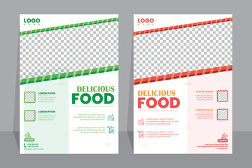 Food Flyer Template Design, Restaurant Food Menu, Vector Illustration For Food Poster.