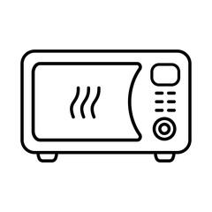 Microwave oven icon. Kitchen appliance icon.