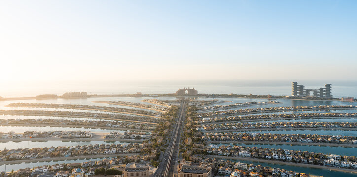 Aussicht auf die Palmeninsel in Dubai