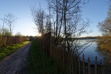 Natural sensitive space of the Sorques plain in spring season  