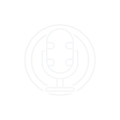 Fototapeta premium Neon Podcast Mic