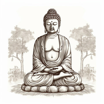 Buddha Drawing Images Browse 62 Stock Photos Vectors and Video Adobe Stock