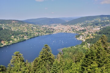 Lac de Gérardmer, depuis l'observatoire des Mérelles 