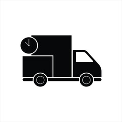 Delivery Transportation Courier Icon Vector
