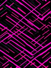 Photo of colorful abstract lines on a black background