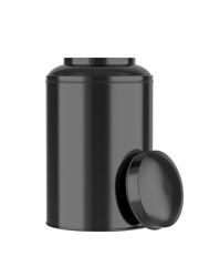 Blank 3d  plastic jar container template illustration.