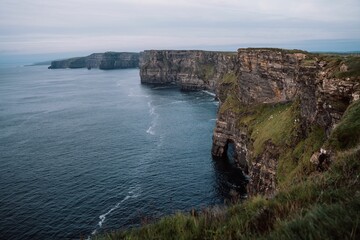 Beautiful view of the Moher Cliffs in Ireland