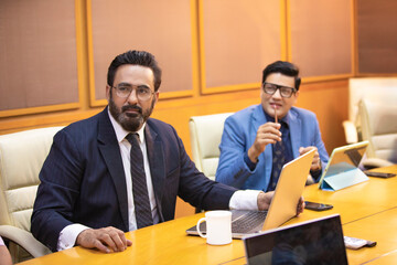 Businesspeople conference and meeting in modern office.