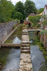 Traditional wash house in France