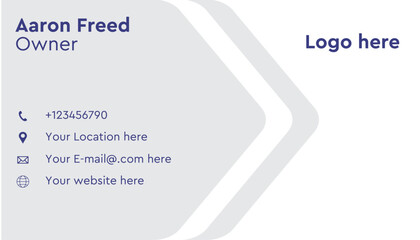 Business card design, Clean professional business card template, visiting card, abstract business card template .