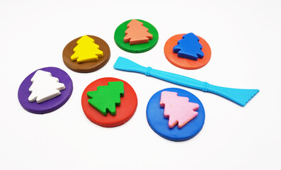modeling clay, clay, kid, art, colors, craft tool, molds, mushroom, group, red, yellow, green, blue, pink, brown, purple, Education, artist