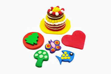 modeling clay, clay, kid, art, colors, craft tool, molds, mushroom, group, red, yellow, green, blue, pink, brown, purple, education, artist, cake, food, sweet, christmas, dessert, birthday, cookie