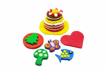 modeling clay, clay, kid, art, colors, craft tool, molds, mushroom, group, red, yellow, green, blue, pink, brown, purple, Education, artist