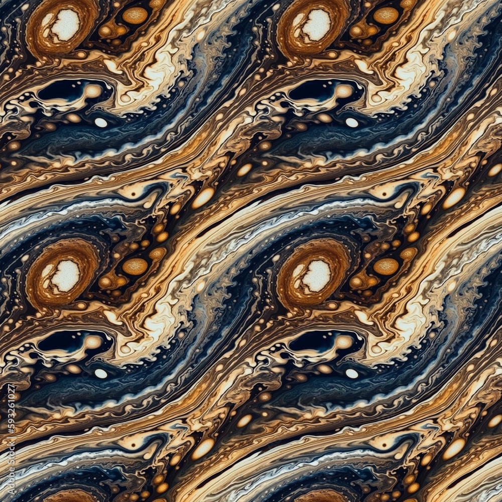 Aufkleber jupiter atmosphere background with slow colorful blending flow mixing together. ai generative illust