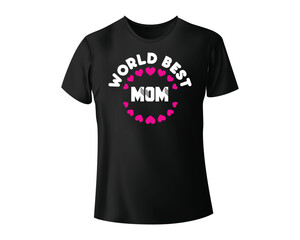 Naklejka premium Best mom T shirt design.