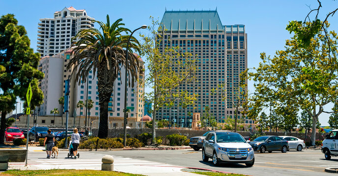 Street city San Diego,California.
