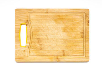 old kitchen board isolated on white background.