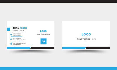 Stylish double-sided creative business card design	