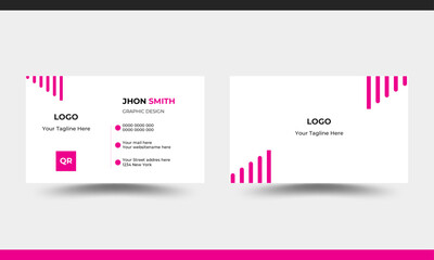 Stylish double-sided creative business card design	