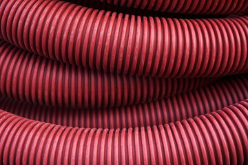Corrugated for insulation cable of wires underground, plastic tube, electricity protection pipe for...
