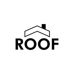 Housing and roofing logo for real estate purpose