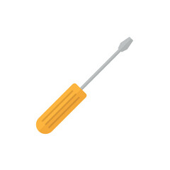 Screwdriver vector flat icon on white background