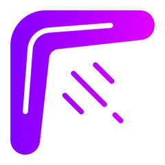 boomerang gradient icon