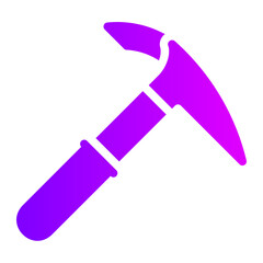 ice axe gradient icon