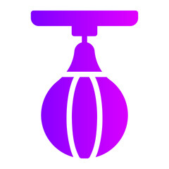 punching ball gradient icon