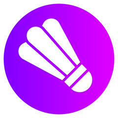 shuttlecock gradient icon