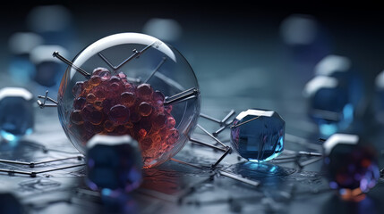 A close-up shot of a dangerous biochemical weapon