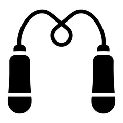 skipping rope glyph icon