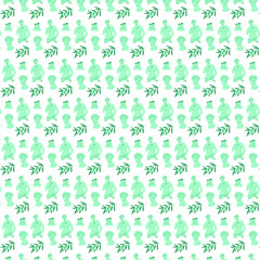 green Greek pattern