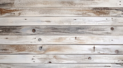 Naklejka premium white wood texture background, generative AI