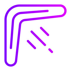 boomerang gradient icon