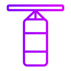 boxing bag gradient icon