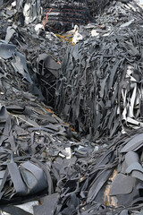 Textile waste from car seat covers environment theme