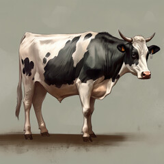 cow, farm animal