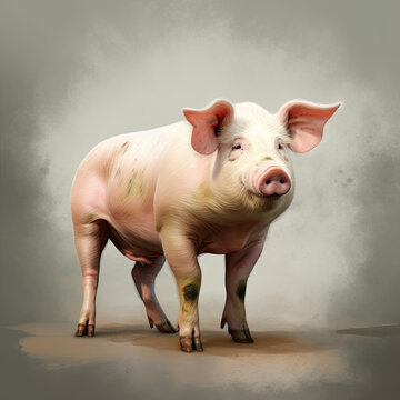 pig, farm animal